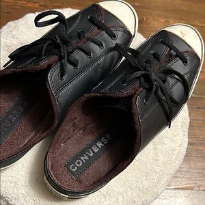 Converse Black and Brown Mules